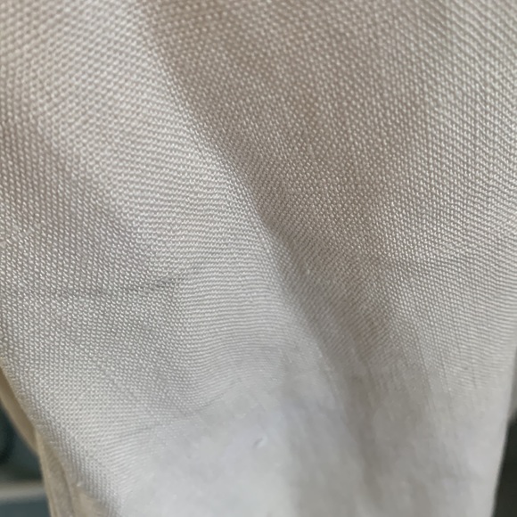 Amazing vintage (20’s?) unlined ivory linen jacket with 3 pearl buttons. - Picture 15 of 16